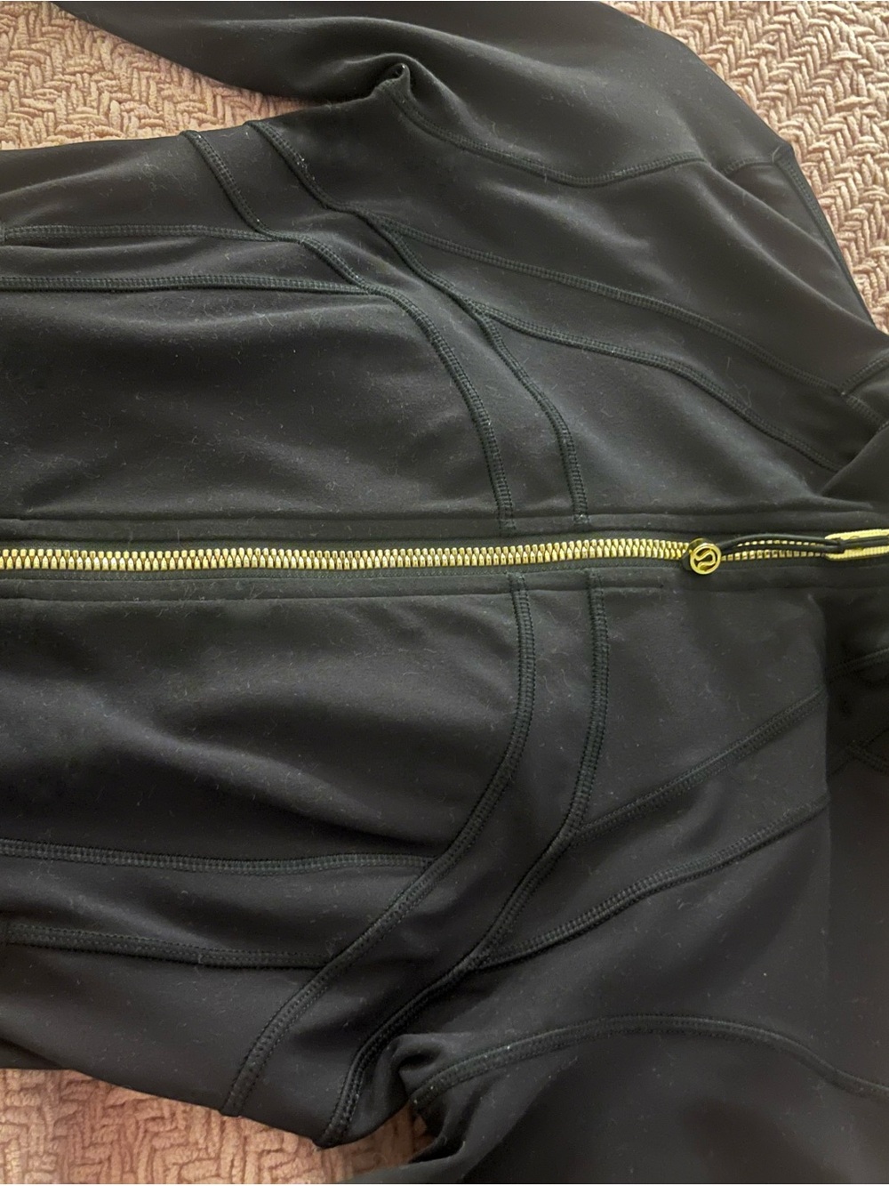 Lululemon gold zipper black align jacket